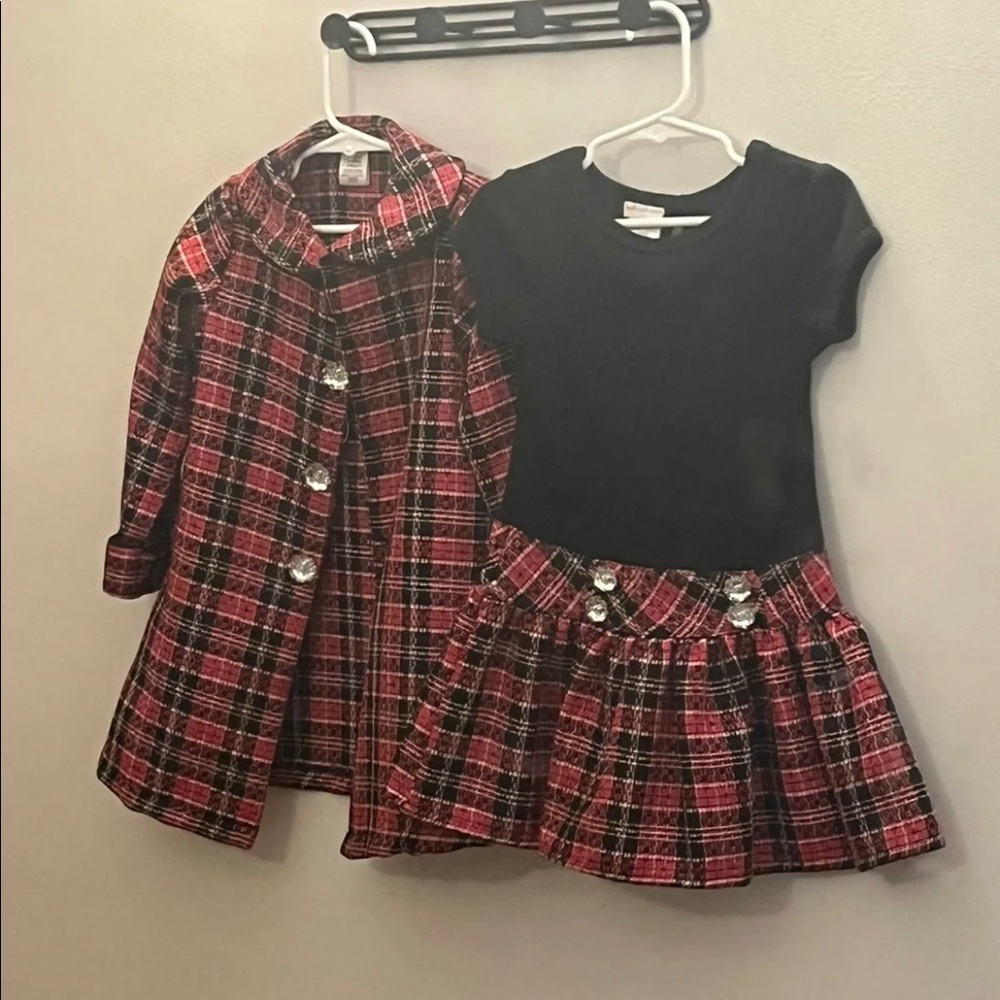 Girls 2 piece coat set